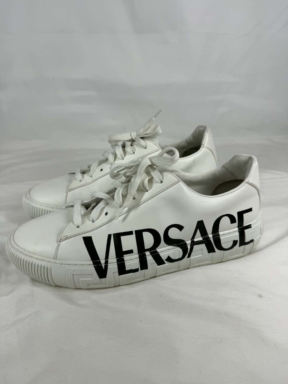 Versace Medusa Greca Low Top Sneakers White/Black Size US 14 SPB-TS 368761